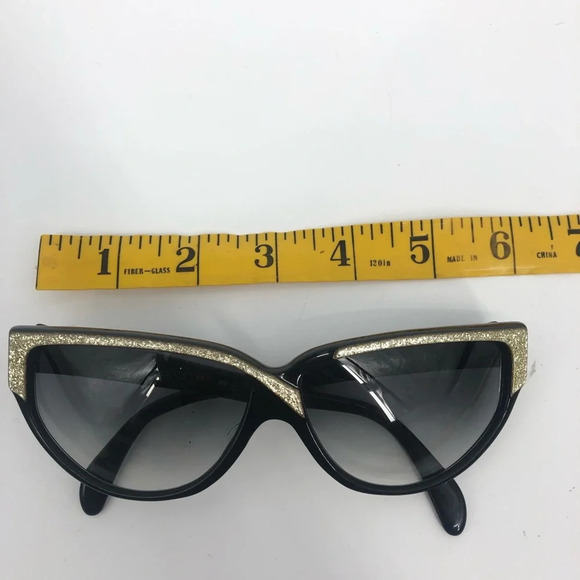 Vintage Colors in Optics gold glitter sunglasses - Picture 3 of 9